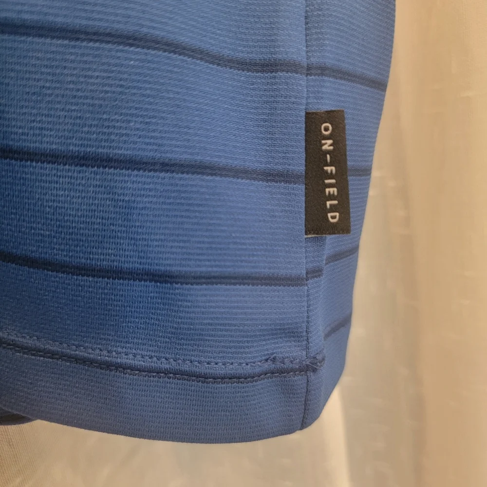 Nike Colts Dri Fit Striped Polo Blue On Field Size Medium NWT